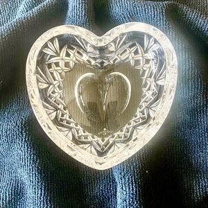 Vintage Waterford Crystal Heart-Shaped Dish